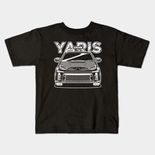 GRMN Yaris - White Print Kids T-Shirt